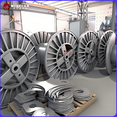 ワイヤーおよびケーブル巻線用コルゲート鋼ボビン、ヘビーデューティーケーブルドラム/スチールボビン/光ファイバーケーブル