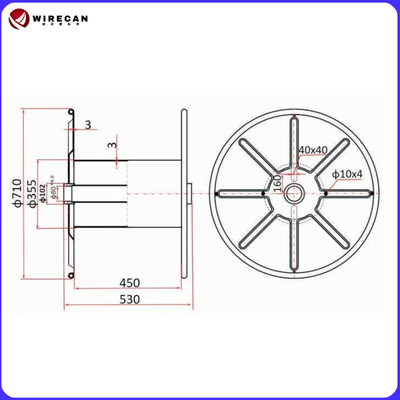 ワイヤーおよびケーブル巻線用コルゲート鋼ボビン、ヘビーデューティーケーブルドラム/スチールボビン/光ファイバーケーブル