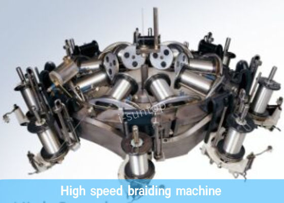 自動150rpm RG59の同軸ケーブルの組みひも機械セリウムの証明