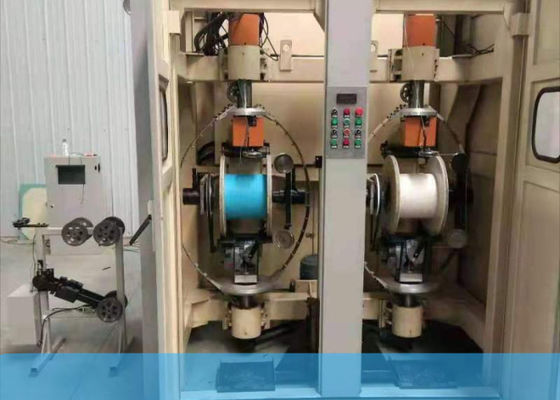 Cat5/6ネットワークの中心ワイヤー組のねじれ機械、50Hz倍のボビンの背部ねじれ機械