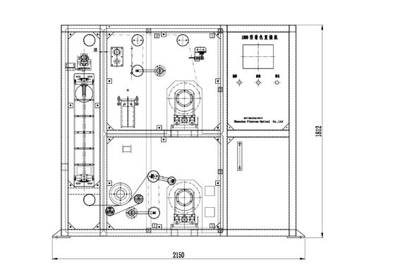 単一の治癒装置光ファイバケーブル着色装置