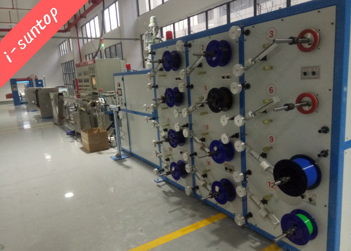 70KW乾燥したPBTの緩い管の生産ラインのための光ファイバーケーブル機械